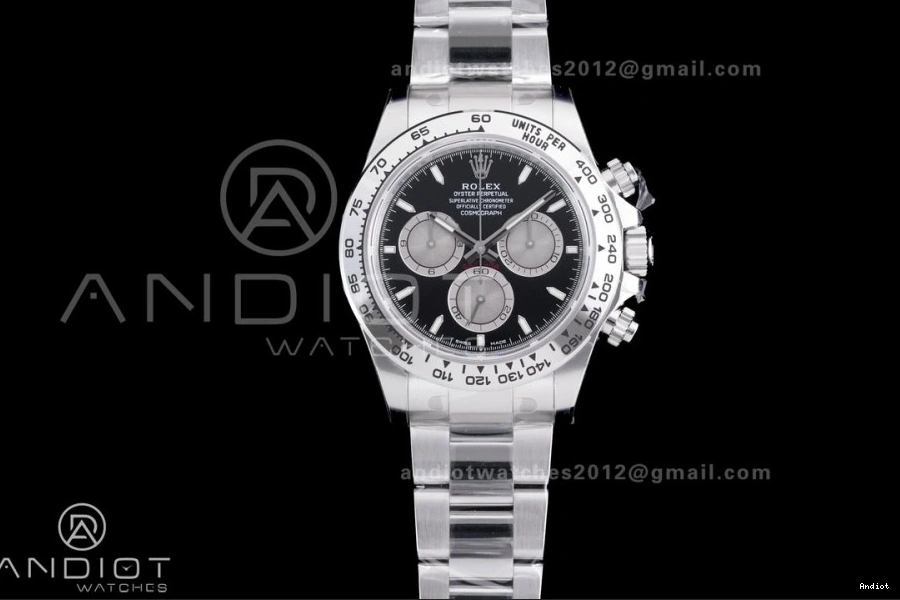 Silver VSF Black Edition 1:1 Weight Oyster 126509 Bracelet Daytona Dial On Gain DD4131 Sub-dial V3 Best 1129
